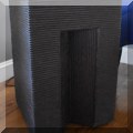 F06. Wrapped contemporary side table. 22"h x 14"w x 14"d 